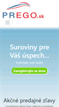 Mobile Screenshot of prego.sk